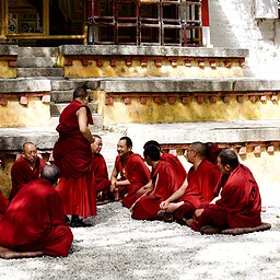 Monks at Sera Monastery, Lhasa