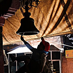 Boy Ringing Bell, Tashilunpo, Shigatse