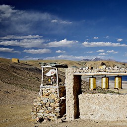 Prayer Wheels, Chiu Monastery, Tibet